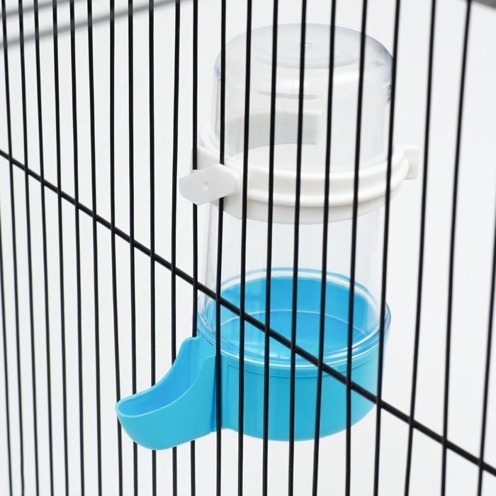 Поилка для птиц 7,3 х 15 см, 480 мл, синяя