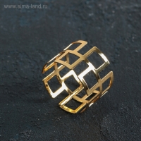 Кольцо для салфетки «Гео», 4,5×3 см, цвет золотой Кольцо для салфетки «Гео», 4,5×3 см, цвет золотой