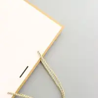 Пакет подарочный, белый, с бантом, 35 х 30 х 10 см