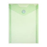 Набор из 5 штук, папка-конверт на кнопке, А6, 180 мкм, вертикальная, тонированная, 5 цветов