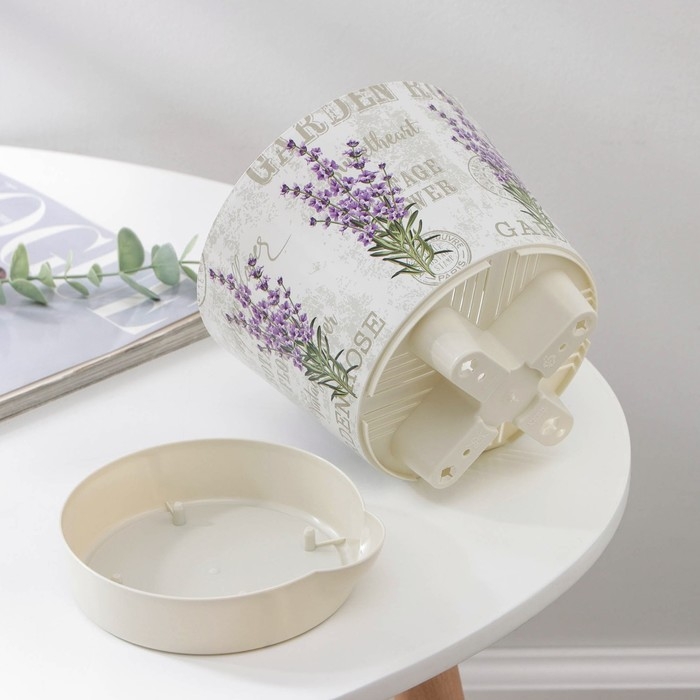 Горшок для цветов с прикорневым поливом &laquo;Ника Деко. Лаванда&raquo;, 1,6 л