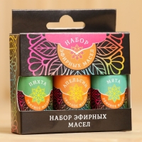 Набор эфирных масел "Мята. Апельсин. Пихта" косметический, 3 шт по 15 мл Набор эфирных масел "Мята. Апельсин. Пихта" косметический, 3 шт по 15 мл