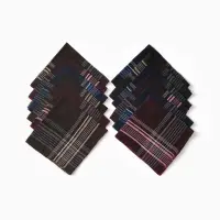 Платки носовые мужские Экономь и Я "Элегантность" 36*36 см, (набор 12 шт), рис. МИКС,100% пэ   10897