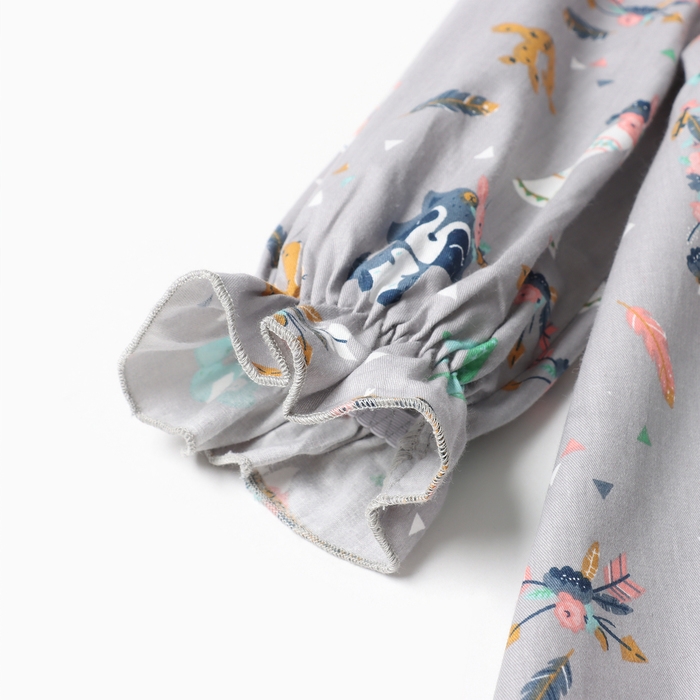 Платье детское с воротником KAFTAN Платье детское с воротником KAFTAN "Зверята" р.32 (110-116 см)