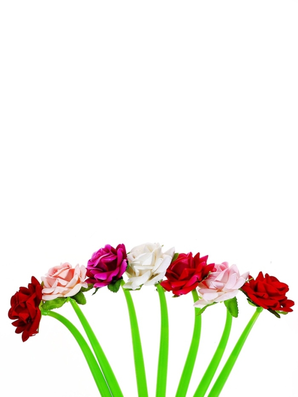 Ручка шариковая-прикол, &laquo;Роза&raquo;, МИКС