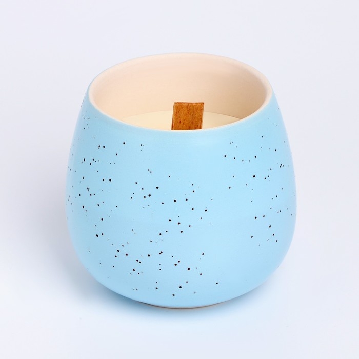 Свеча из соевого воска в кашпо &laquo;Нежность&raquo;, 8&times;8 см, МИКС