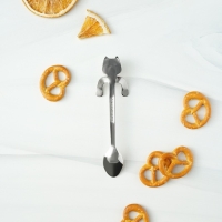 Ложка чайная из нержавеющей стали Magistro &laquo;Котик&raquo;, длина 11,5 см, цвет серебряный