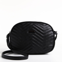 Сумка женская кросс-боди на молнии, цвет чёрный Сумка женская кросс-боди на молнии, цвет чёрный