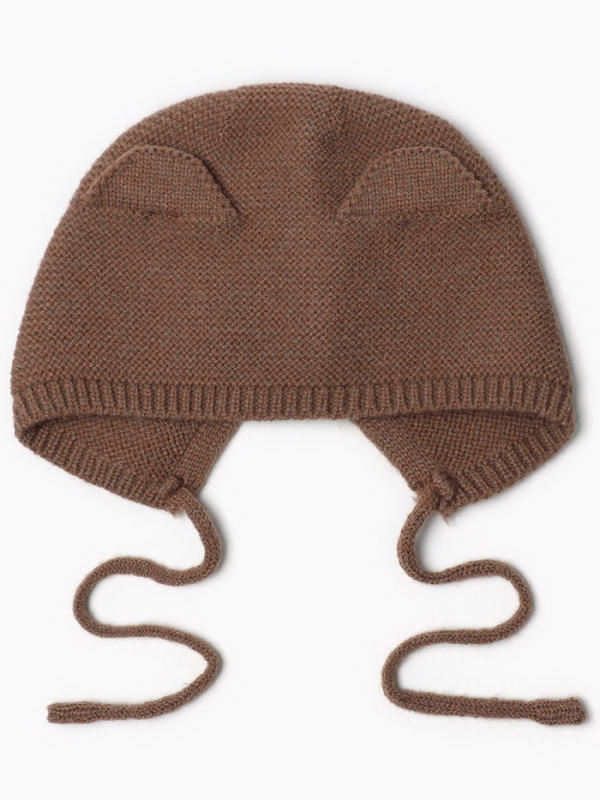 Шапка вязаная Крошка Я р.48-50, цв. кофейный