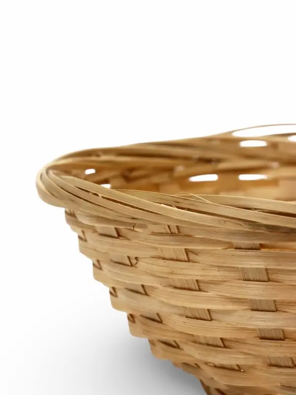 Корзина плетеная 20 х 20 х _ см, ручка h=21 см натуральный (К 1224600)