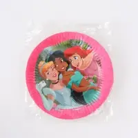 Тарелка одноразовая 18 см, набор 10 шт, Принцессы