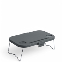 Корзина - столик Maclay 2 в 1, складная, 47 х 28,5 х 23,5 см, стол 45 х 28 х 16 см, серая