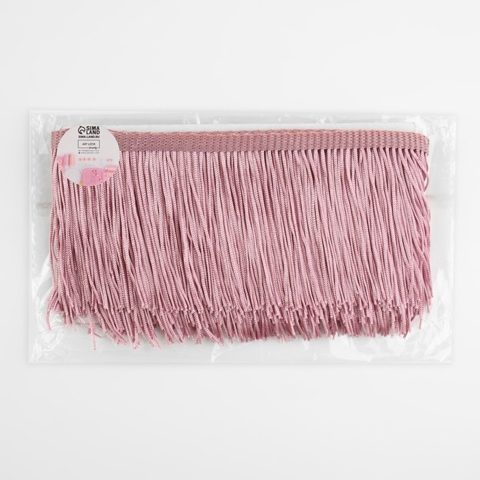 Тесьма декоративная &laquo;Бахрома&raquo;, 10 см, 5 &plusmn; 0,5 м, цвет пудровый