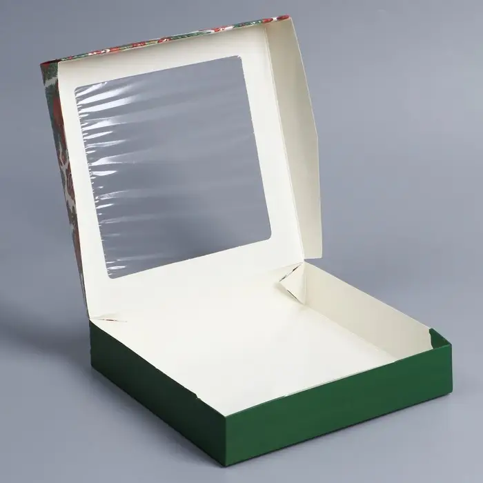 Коробка складная &laquo;Сладкий Новый год&raquo;, 20 х 20 х 4 см