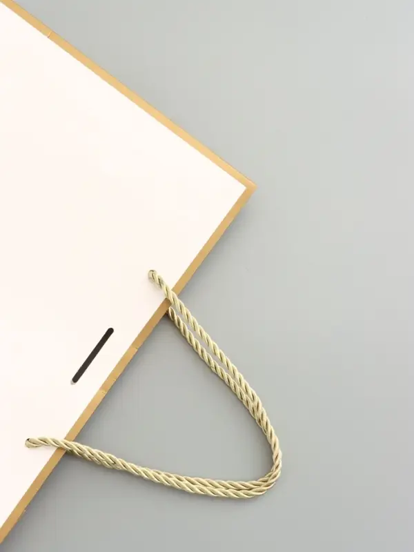 Пакет подарочный, белый, с бантом, 28 х 20 х 10 см