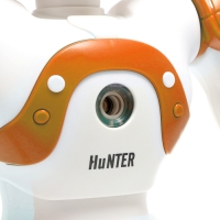 Робот &laquo;Хантер&raquo;, радиоуправляемый, световые и звуковые эффекты, работает от аккумулятора, цвет оранжевый