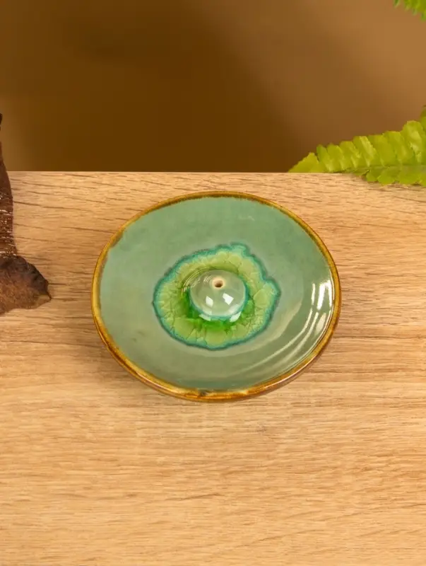 Подставка под благовония &laquo;Тарелочка&raquo;, 9&times;9&times;2 см, керамика, МИКС