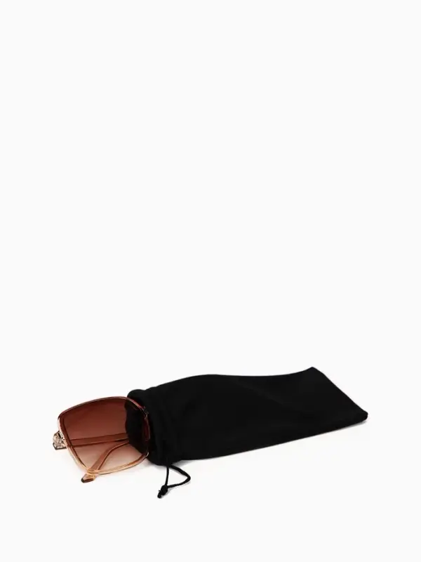 Чехол для очков &laquo;Энцо&raquo;, на затяжке, длина 17.5 см, ФАСОВКА 20 ШТ, плотность 110 г/м&sup2;, чёрный