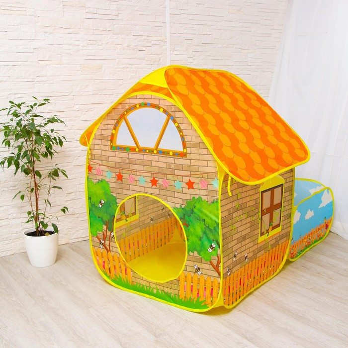 Детский игровой модуль «Домик и сухой бассейн» Детский игровой модуль «Домик и сухой бассейн»