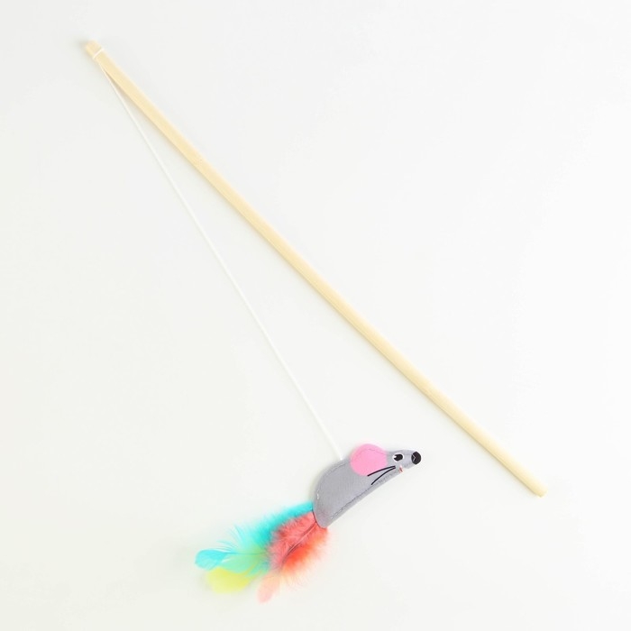 Дразнилка из фетра &laquo;&lrm;Мышка&raquo;, 7,8х3,1 см