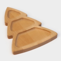 Подарочный набор посуды Adelica «Новогодний олень», менажница ёлка 22×18 см, тарелка 22×20 см, берёза Подарочный набор посуды Adelica «Новогодний олень», менажница ёлка 22×18 см, тарелка 22×20 см, берёза