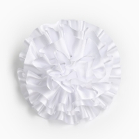 Выпускной. Бант для волос на резинке, белый, 11 см, Принцессы Выпускной. Бант для волос на резинке, белый, 11 см, Принцессы