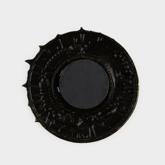 Магнит новогодний &laquo;С Новым годом&raquo; на Новый год на Новый год, диам. 4 см, зол