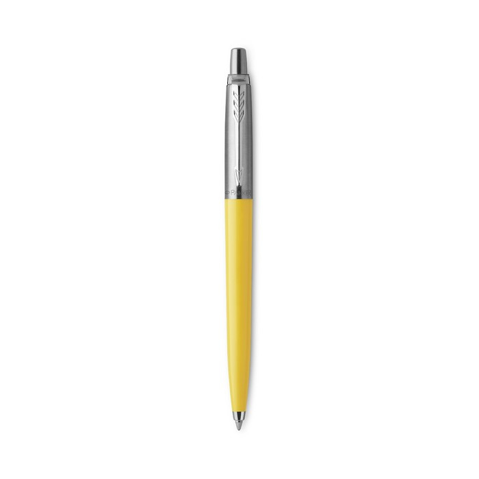 Ручка шариковая Parker Jotter Color М, корпус пластиковый, жёлтый, синие чернила, блистер