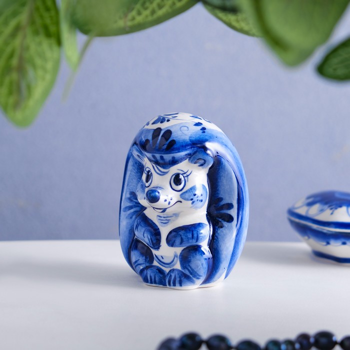 Сувенир &laquo;Еж&raquo;, 9 см, гжель