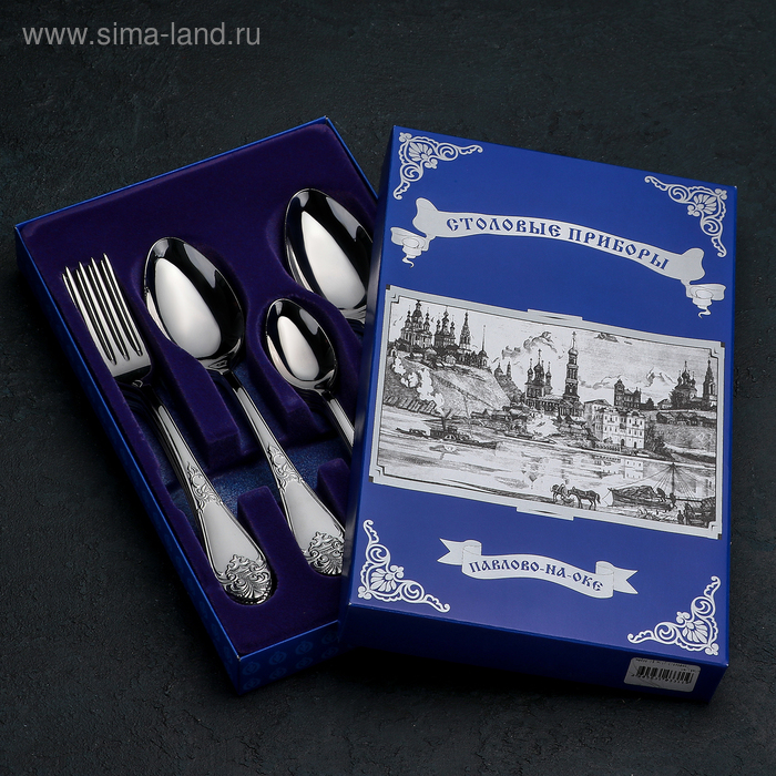 Набор столовых приборов &laquo;Дворцовый&raquo;, 18 предметов, картонная коробка
