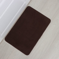 Коврик придверный влаговпитывающий Доляна, без окантовки, 40&times;60 см, цвет коричневый