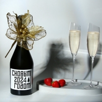 Новогоднее украшение на бутылку «Радость», на новый год Новогоднее украшение на бутылку «Радость», на новый год
