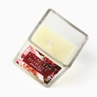 Ароматическая свеча &laquo;Счастье вокруг тебя&raquo;, аромат малина, 5,3 х 5,3 х 5,5 см.