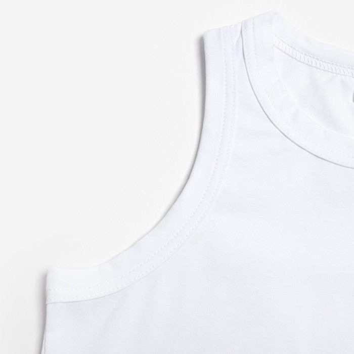 Майка женская MINAKU: Basic line цвет белый, р-р 42 Майка женская MINAKU: Basic line цвет белый, р-р 42