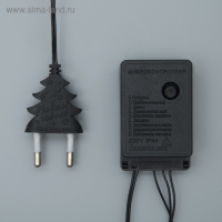 Гирлянда &laquo;Нить&raquo; 3 м, IP20, тёмная нить, 30 ламп, свечение мульти, 8 режимов, 220 В