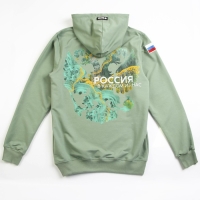 Толстовка Putin team, зелёная, размер 54-56 Толстовка Putin team, зелёная, размер 54-56