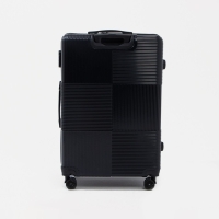 Чемодан большой 84 л (L), отдел на молнии, кодовый замок, цвет чёрный