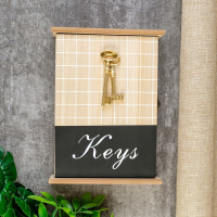 Ключница дерево 5 крючков "Ключи и клетка" 26х19х6 см Ключница дерево 5 крючков "Ключи и клетка" 26х19х6 см
