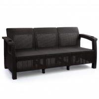 Диван "Ротанг" 3-х местный, с подстаканниками, 188 см х 70 см х 79 см, цвет мокко Диван "Ротанг" 3-х местный, с подстаканниками, 188 см х 70 см х 79 см, цвет мокко