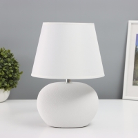 Лампа настольная "Ильфо" 1х40Вт Е14 белая19,5х19,5х33см