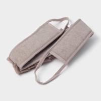 Мочалка для тела массажная Доляна &laquo;Афродита&raquo;, 70&times;7,5 см, цвет мокко