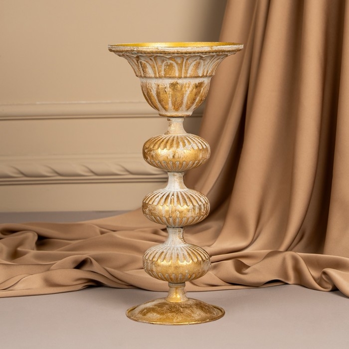 Подсвечник металл «Ярусы» для одной свечи 16 х 16 х 31 см Подсвечник металл «Ярусы» для одной свечи 16 х 16 х 31 см