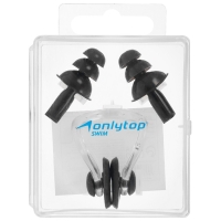 Набор для плавания ONLYTOP: зажим для носа, беруши, цвета МИКС