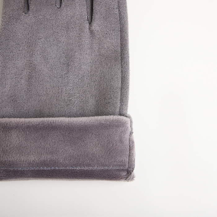 Перчатки женские, безразмерные, без утеплителя, цвет серый