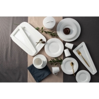 Блюдо фарфоровое для подачи Magistro Сrotone, 33,4&times;15,8&times;2,5 см, цвет белый