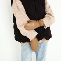 Варежки женские, безразмерные, с утеплителем, цвет коричневый Варежки женские, безразмерные, с утеплителем, цвет коричневый