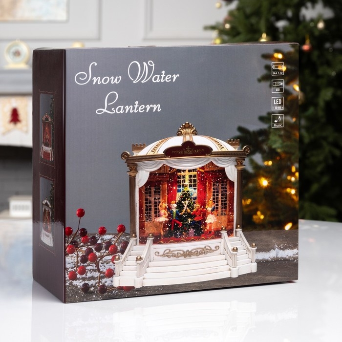 Фигура светодиодная &laquo;Сказочный театр&raquo;, 23.2х10.7х21.6 см, музыка, батарейки ААх3 (не в комплекте), USB, свечение тёплое белое