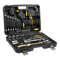 Набор инструментов в кейсе ТУНДРА, автомобильный, CrV, 75 предметов Набор инструментов в кейсе ТУНДРА, автомобильный, CrV, 75 предметов