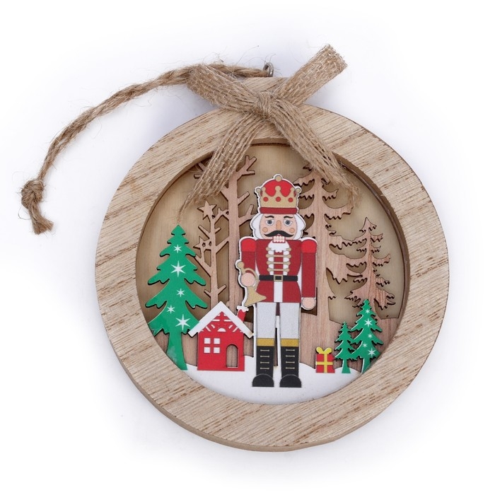 Новогодний декор с подсветкой &laquo;Щелкунчик&raquo; 10,5 &times; 1,5 &times; 10,5 см