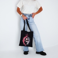 Шопер &laquo;Корея&raquo;, 35х0.5х40 см, отдел без молнии, без подклада, чёрный